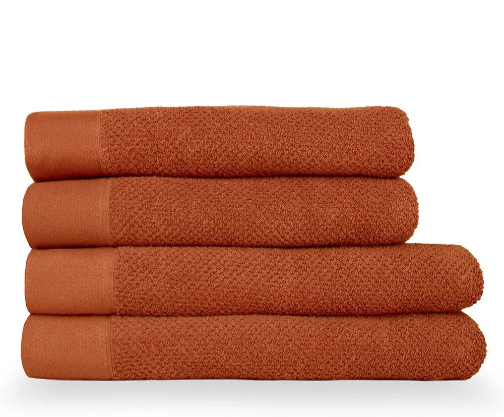 Photos - Towel Make It A Home Textured 4 Piece Multi-Size Bale red/brown 70.0 W cm