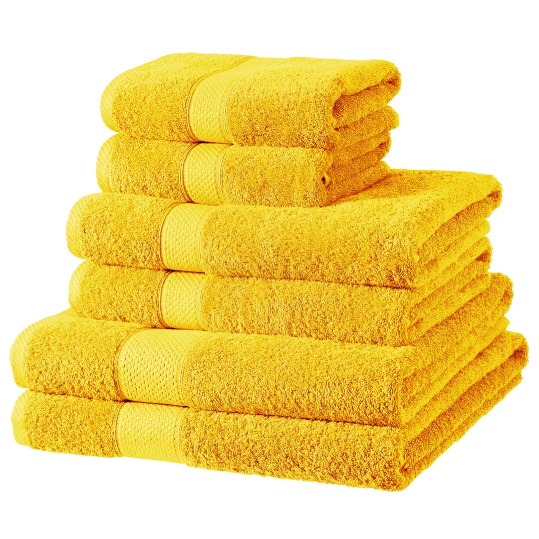Photos - Towel Ebern Designs Winterview 8 Piece Multi-Size Bale yellow 70.0 W cm