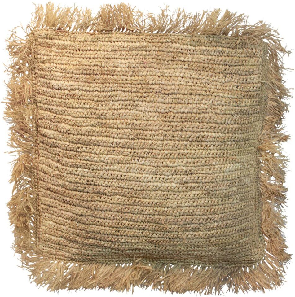 BazarBizar Raffia Cushion Square - 60x60