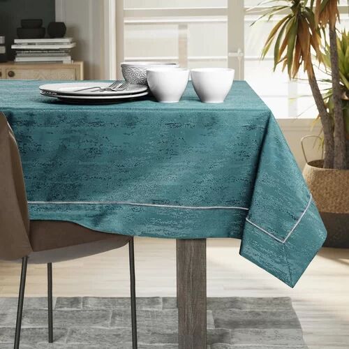 17 Stories Amelia-Brooke Tablecloth 17 Stories Colour: Petrol, Size: 140cm W x 160cm L  - Size: 180cm H X 120cm W X 1cm D