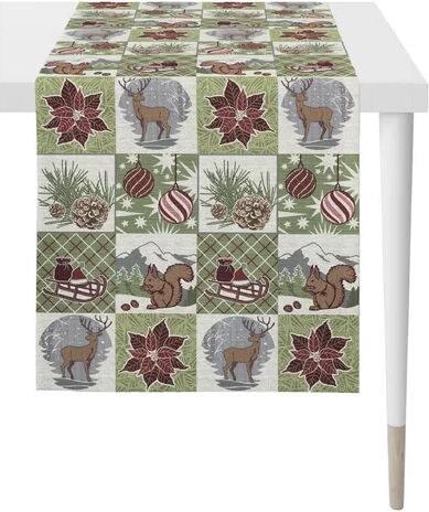 Apelt Winterwelt Table Runner Apelt  - Size: