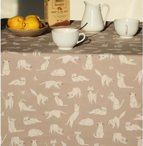 Fleur De Soleil 240 cm W x 160 cm D Rectangular Wipe-clean Tablecloth Fleur De Soleil  - Size: 160cm W X 160cm D