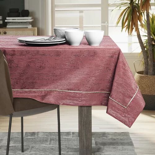 17 Stories Amelia-Brooke Tablecloth 17 Stories Colour: Old Pink, Size: 110cm W x 180cm L  - Size: Large