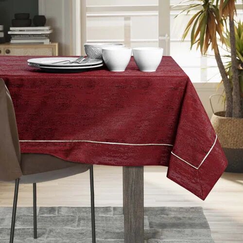 17 Stories Amelia-Brooke Tablecloth 17 Stories Colour: Bordeaux, Size: 110cm W x 160cm L  - Size: Large