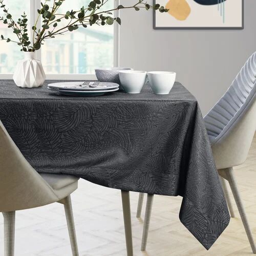 Ebern Designs Laplace Tablecloth Ebern Designs Colour: Dark Grey, Size: 130cm W x 180cm L  - Size: Large