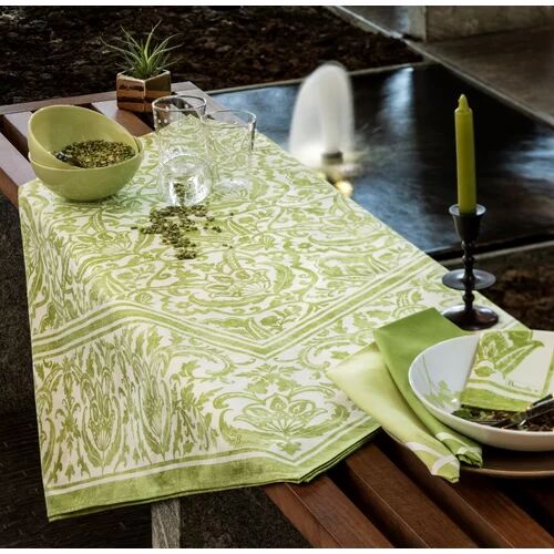 Beauville St Tropez Tablecloth Beauville Size: 240 cm L x 170 cm W, Colour: Green  - Size: Large