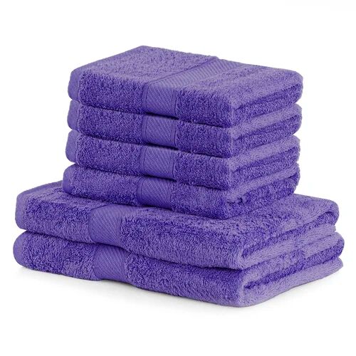 17 Stories Ahriella 6 Piece Bath Towel Multi-Size Bale 17 Stories Colour: Purple