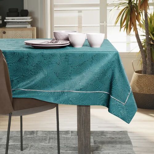 Ebern Designs Laplace Tablecloth Ebern Designs Colour: Petrol, Size: 140 cm W x 340 cm L  - Size: Large