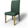 IKEA - Henriksdal Dining Chair Cover with piping (Standard model), Viridian, Velvet - Bemz