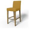 IKEA - Henriksdal Barstool Cover (Standard model), Honey Mustard, Cotton - Bemz