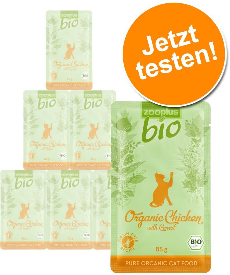 zooplus Bio Probierpaket: zooplus Bio 6 x 85 g - Bio Gans mit Bio Kürbis