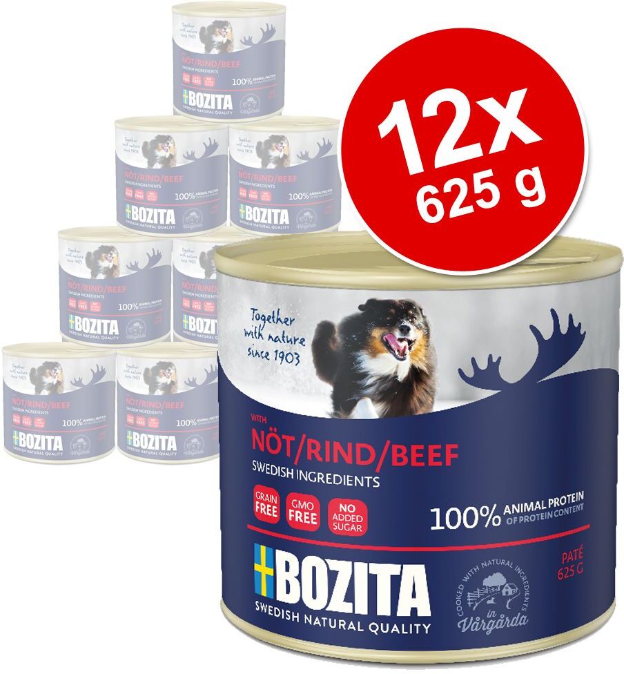 Bozita Paté 12 x 625 g - mit Rentier