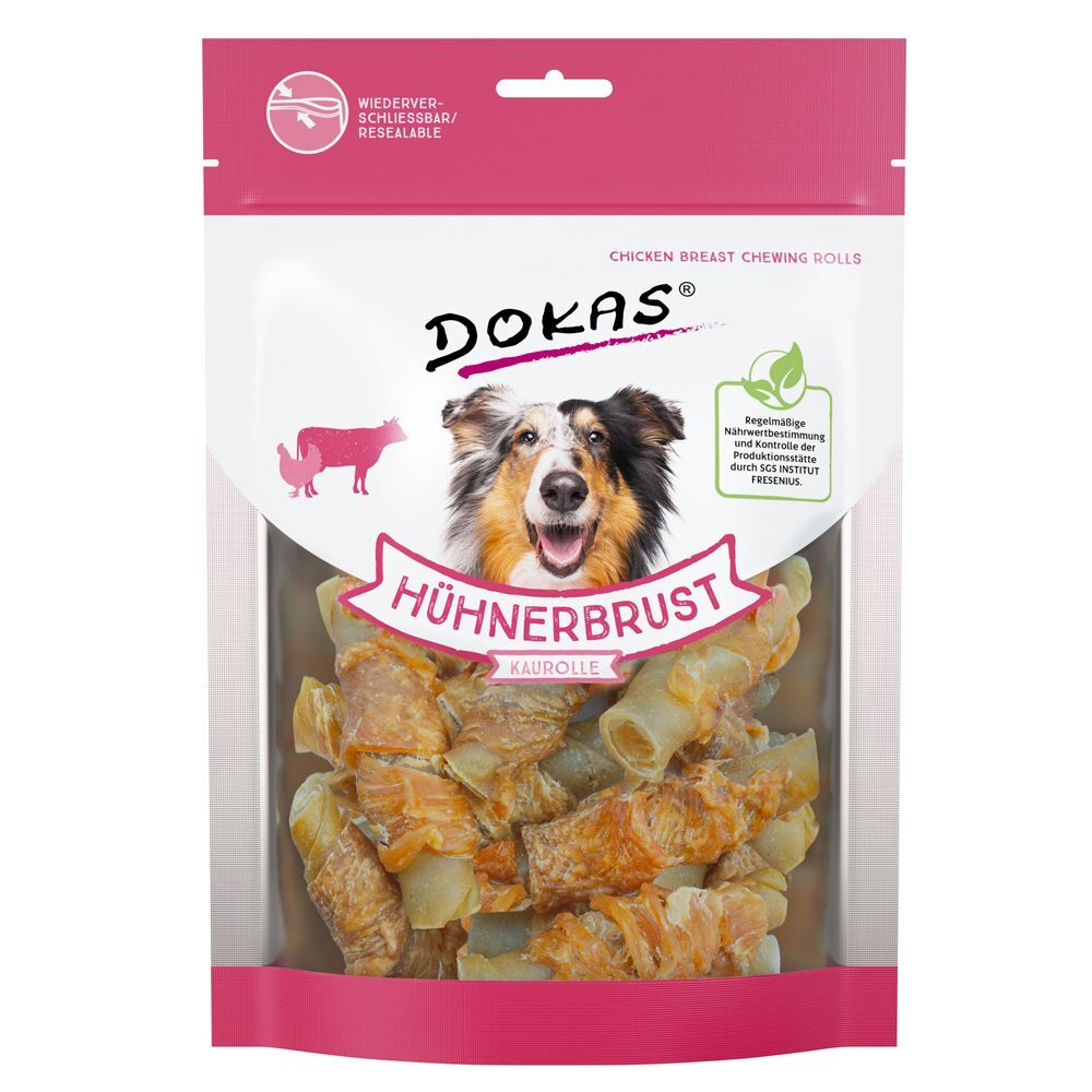 Dokas Hundesnack Hühnerbrust Kaurolle - 250 g