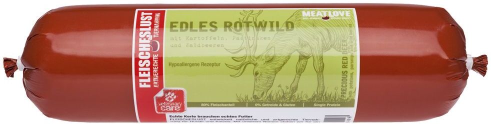 Fleischeslust Getreidefrei Sensitive 6 x 800 g - Rotwild mit Kartoffel, Pastinaken und Waldbeeren