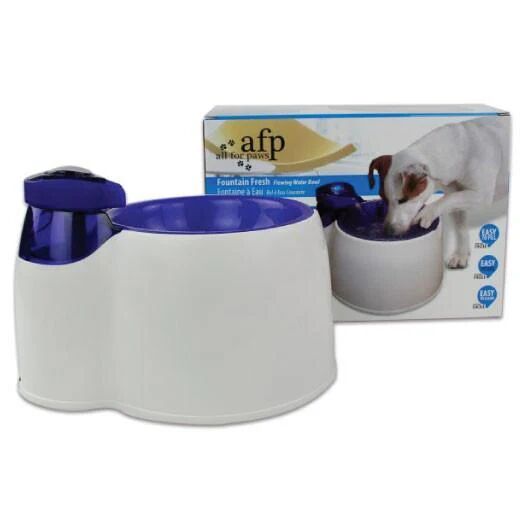 All For Paws 2L Pet Water Filter Fountain Fresh Bowl Interactive Dog Cat Purifier