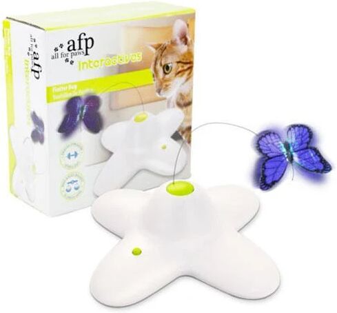 All For Paws Butterfly Interactive Cat Toy Teaser Fun Flutter Bug Kitty Play