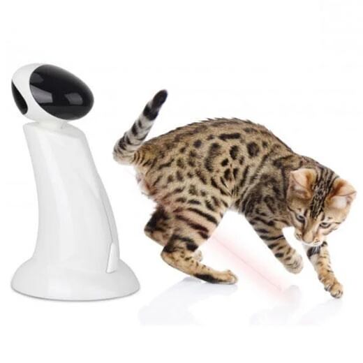 All For Paws Cat Toy Laser Beam Interactive Robot Pointer Toys Pet Kitty Fun