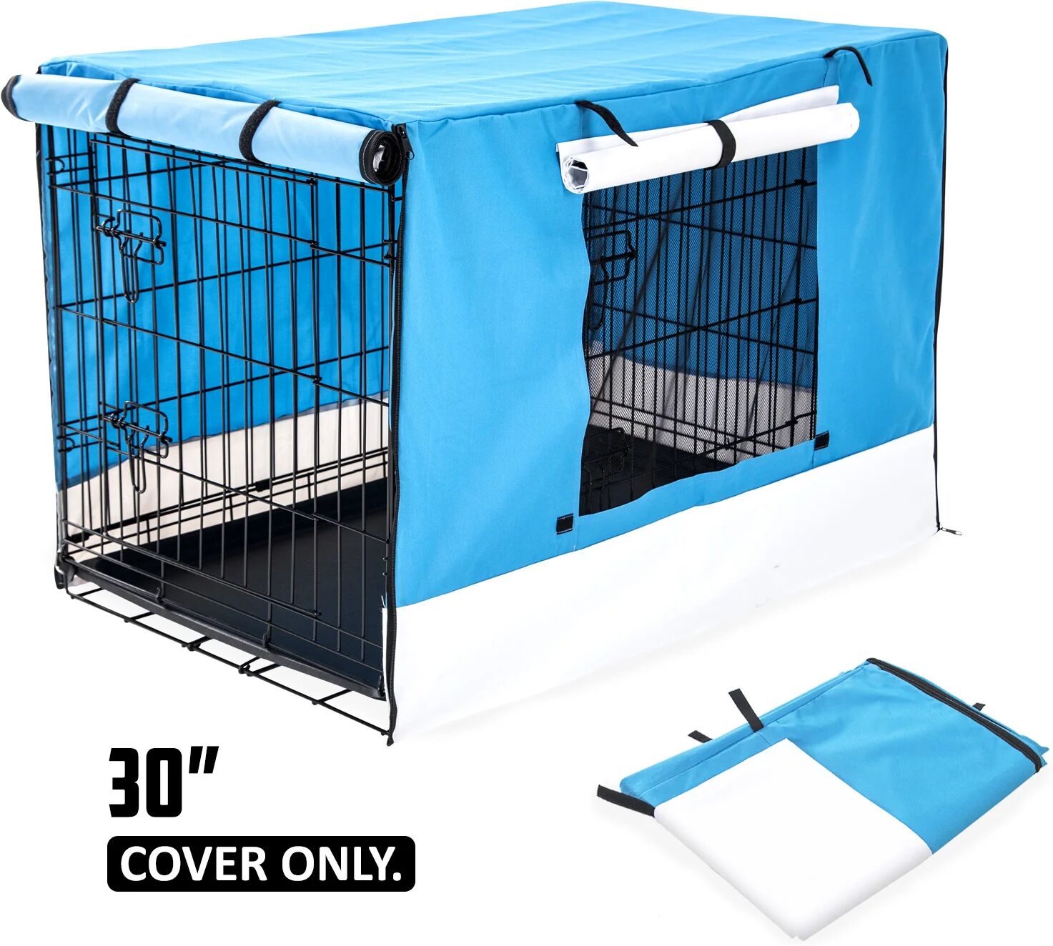 Unbranded 30" Cover for Wire Dog Cage - BLUE