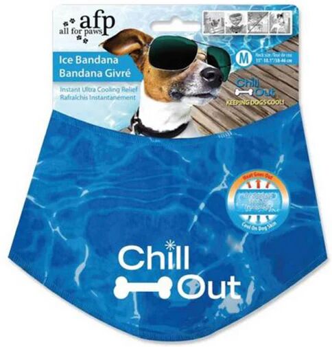 All For Paws Ice Dog Cooling Bandana Chill Out Pet Neck Cool Collar Scarf Cold