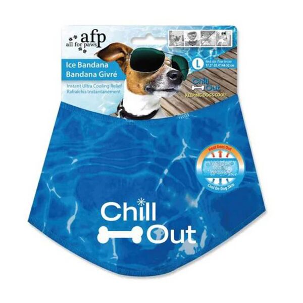 All For Paws Ice Dog Cooling Bandana Chill Out Pet Neck Cool Collar Scarf Cold