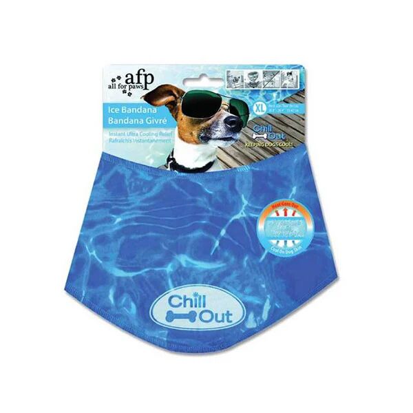 All For Paws Ice Dog Cooling Bandana Chill Out Pet Neck Cool Collar Scarf