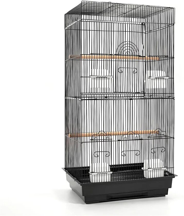 i.Pet Pet Bird Cage Black Medium - 88CM