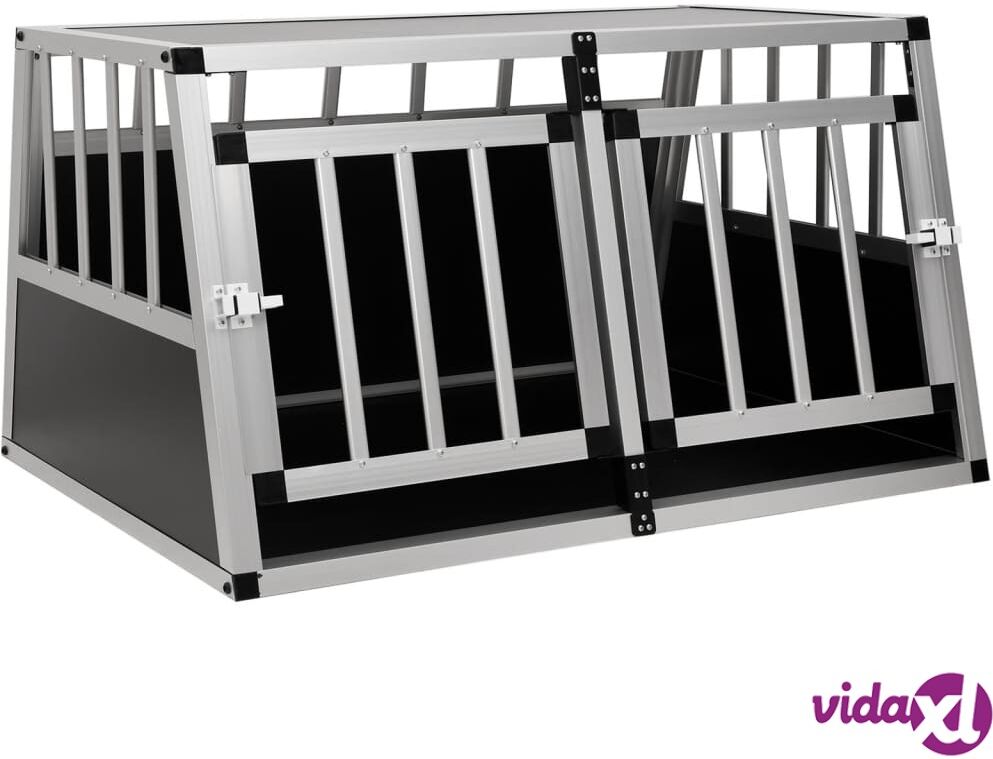 vidaXL Dog Cage with Double Door 89x69x50 cm