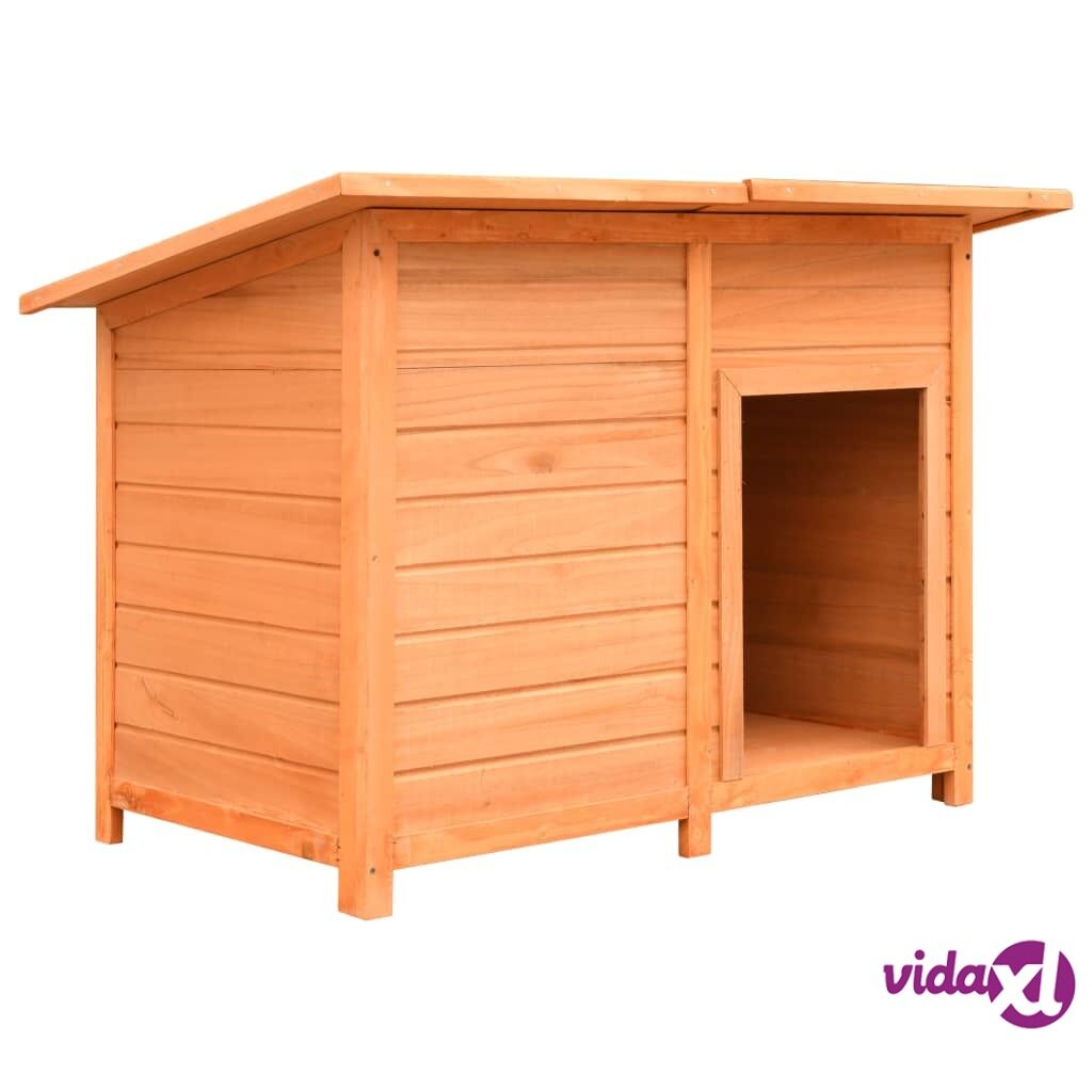 vidaXL Dog Cage Solid Pine & Fir Wood 120x77x86 cm