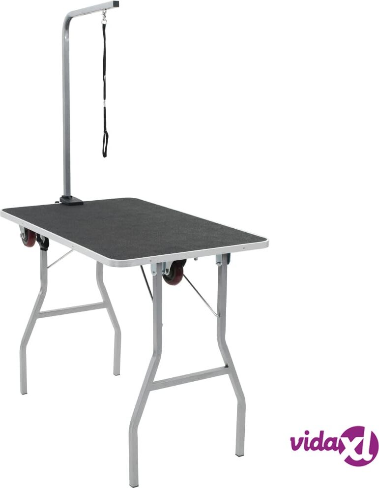 vidaXL Portable Dog Grooming Table with Castors