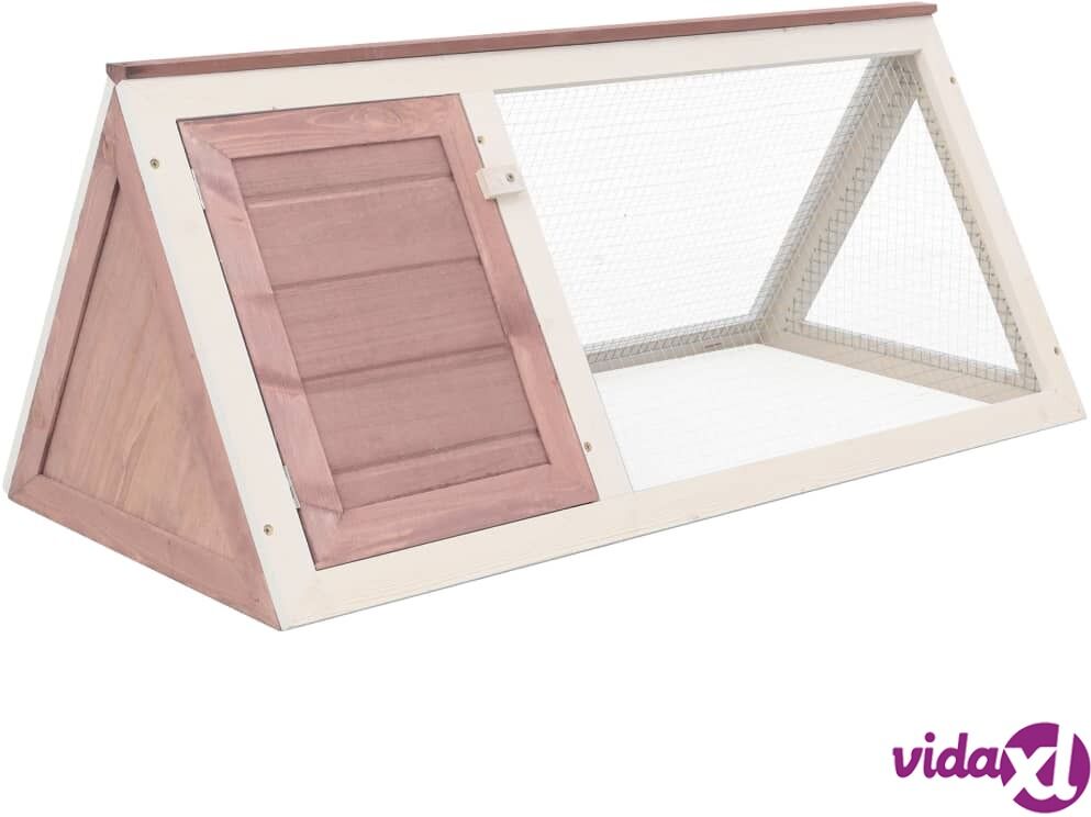 vidaXL Animal Rabbit Cage Brown Wood