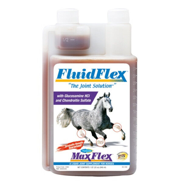 Pommier Nutrition Fluid Flex Supplement Nutritionnel Cartilage Cheval Solution Buvable 3,78l