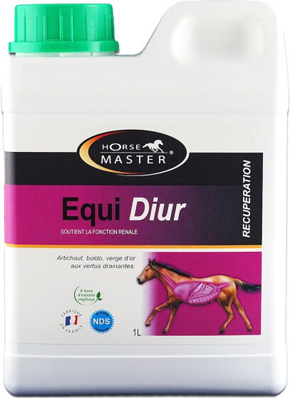 Pommier Nutrition Equidiur Horse Master Supplement Nutritionnel Drainage Hepatique Cheval Solution Buvable 1L