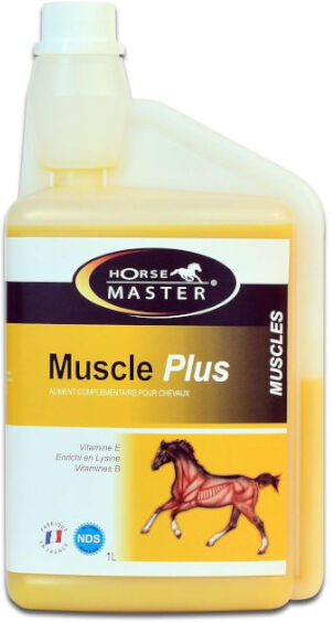 Pommier Nutrition Muscle Plus Horse Master Développement et Protection Musculaire Cheval Solution Buvable 1L