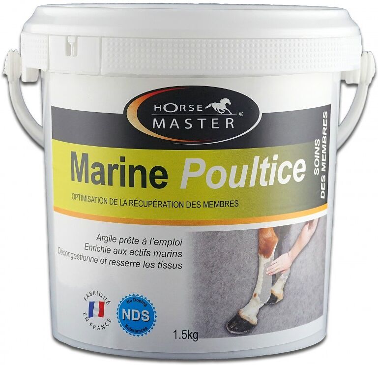 Pommier Nutrition Marine Poultice Argile (kaolinite+montmorillonite) prête a l'emploi Cheval seau de 3kg