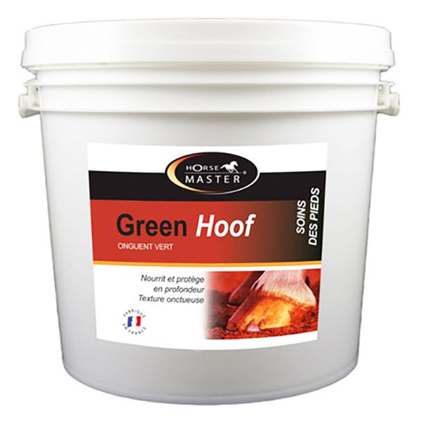 Pommier Nutrition green hoof onguent vert nourrit assouplit cornes seches et cassantes cheval seau de 20l