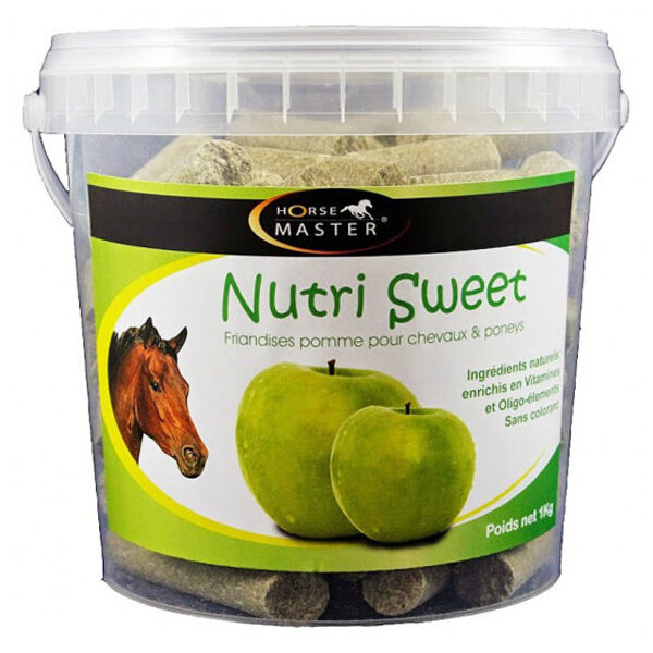 Pommier Nutrition Horse Master Nutri Sweet Saveur Pomme Friandise Cheval en seau de 1kg