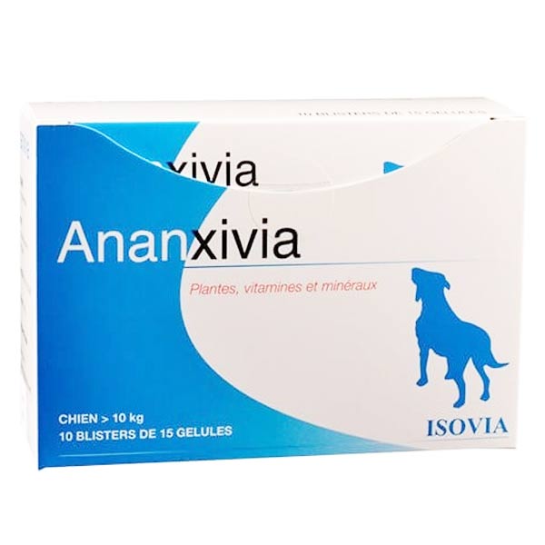 Isovia ananxivia grand chien (+10kg) association de plantes stress gelule boite de 150