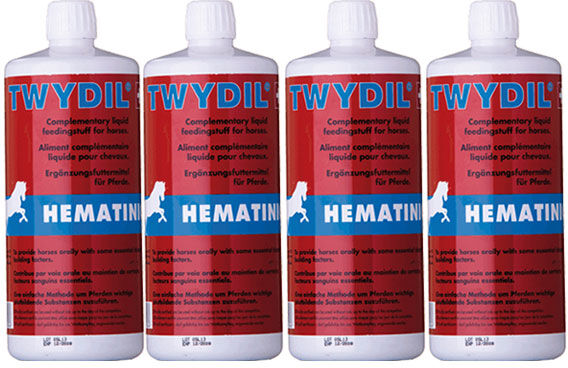 Twydil Hematinic Aliment Complementaire Chevaux Anemies Solution Buvable 4x1L