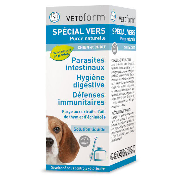 Vetoform Purge Naturelle Spécial Vers Chien 50ml