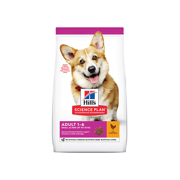 Hill's Science Plan Canine Adult Small & Mini -10kg Croquettes Poulet 3kg