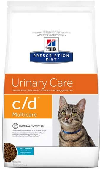 Hill's Prescription Diet Feline C/D Unirnary Care Croquettes Poisson 1,5kg