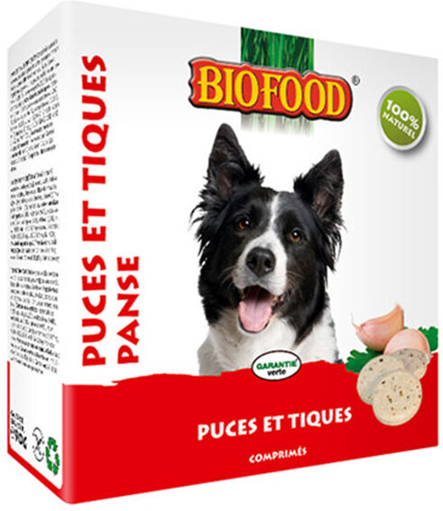 Biofood Chien Puces et Tiques Panse 55 comprimés