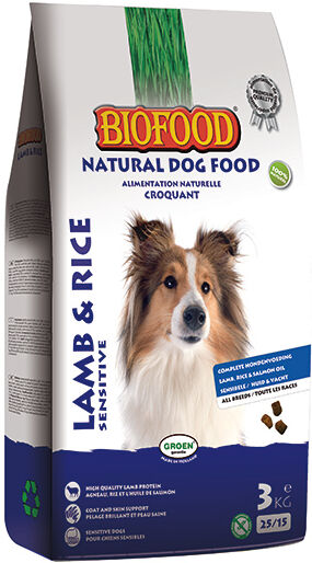 Biofood Chien Croquettes Agneau & Riz Sans Blé 3kg