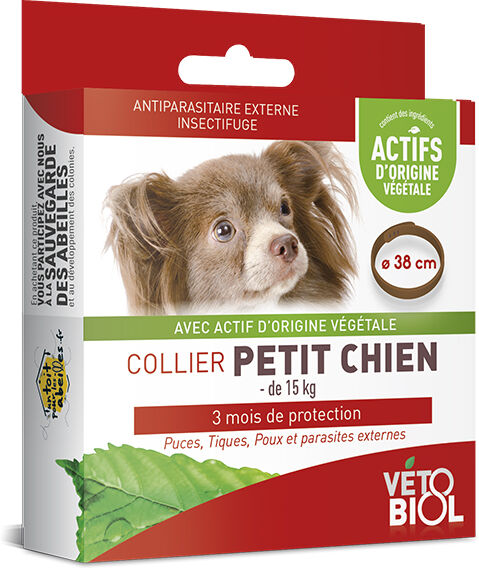 Vetobiol Vétobiol Antiparasitaire Collier Petit Chien Marron 38cm