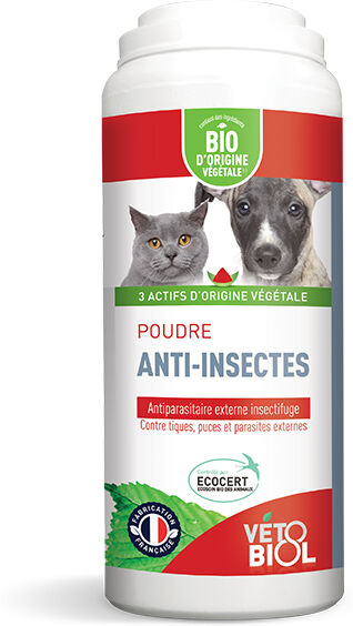 Vetobiol Vétobiol Antiparasitaire Poudre Anti-Insectes Bio 100g