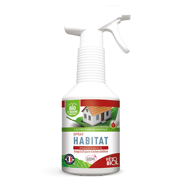 Vetobiol Vétobiol Antiparasitaire Spray Insecticide Habitat Bio 500ml