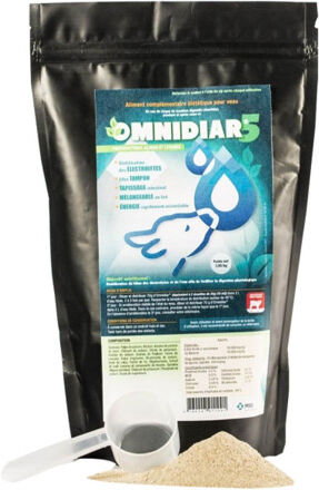 Intervet MSD Sante Animal Omnidiar5 Sachet Repas Stabilisation Electrolytes Veau Poudre Orale 3 sachets de 1,05kg