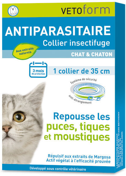 Vetoform Antiparasitaire Collier Chat & Chaton 35cm