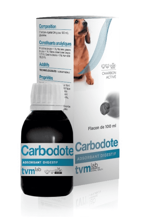 Therapeutique Vet Moderne TVM Carbodote Suspencion Buvable 100ml