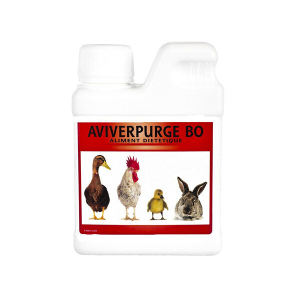 Sennecq Bonne Aviverpurge Aliment Complémentaire Vermifuge Volaille et Lapin solution buvable bidon de 1L